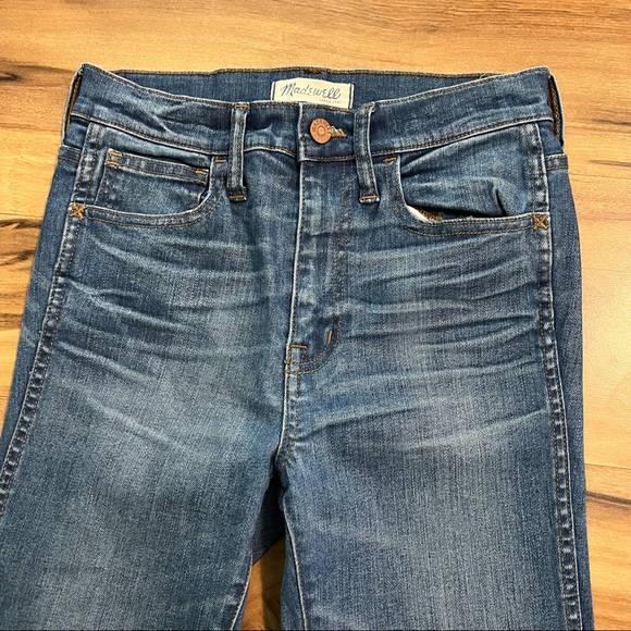 Madewell High Riser‎ Skinny Skinny Jeans Women's Size 26 Mazzy Wash Blue - Picture 3 of 10